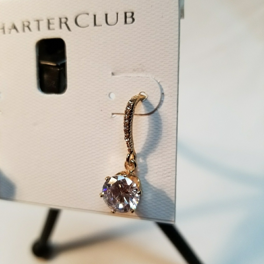 NWT Charter Club Gold Drop Earrings
